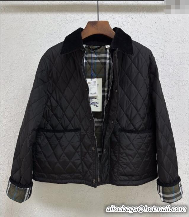 New Release Creation Burberry Padded Jacket B090112 Black 2025