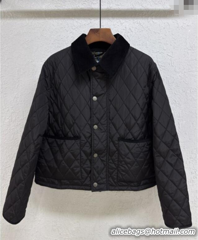 New Release Creation Burberry Padded Jacket B090112 Black 2025