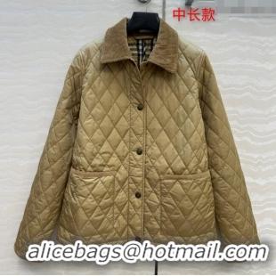 Grade Quality Burberry Mid-Length Padded Jacket B090403 Brown 2025