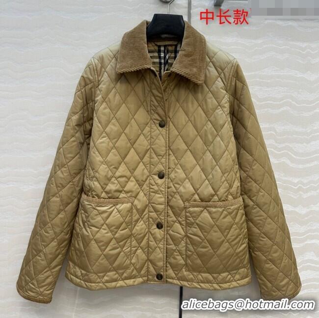 Grade Quality Burberry Mid-Length Padded Jacket B090403 Brown 2025