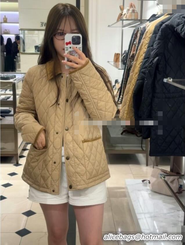 Grade Quality Burberry Mid-Length Padded Jacket B090403 Brown 2025
