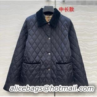 Market Sells Burberry Mid-Length Padded Jacket B090404 Black 2025