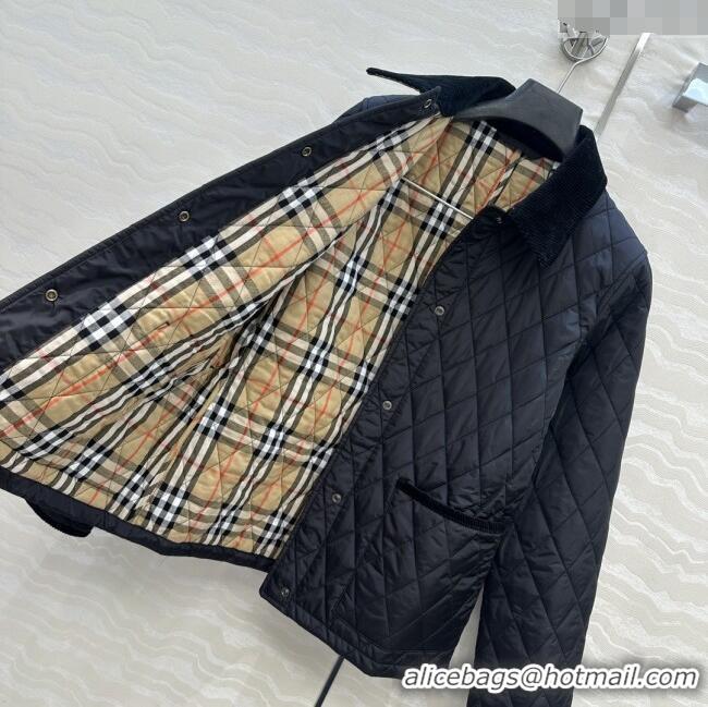 Market Sells Burberry Mid-Length Padded Jacket B090404 Black 2025