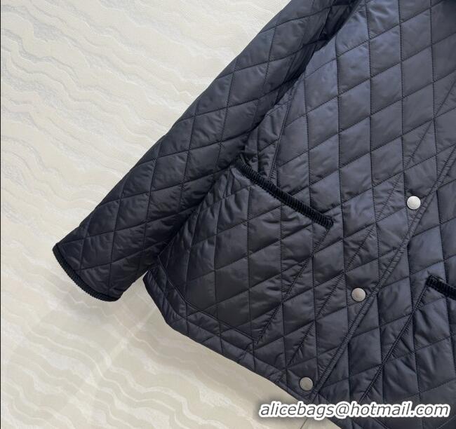 Market Sells Burberry Mid-Length Padded Jacket B090404 Black 2025