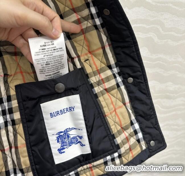 Market Sells Burberry Mid-Length Padded Jacket B090404 Black 2025