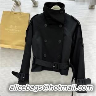 Modern Classic Burberry Short Jacket B91613 Black 2025