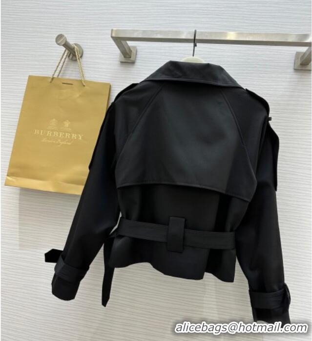 Modern Classic Burberry Short Jacket B91613 Black 2025