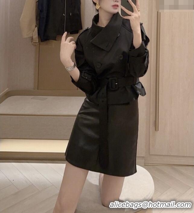 Modern Classic Burberry Short Jacket B91613 Black 2025