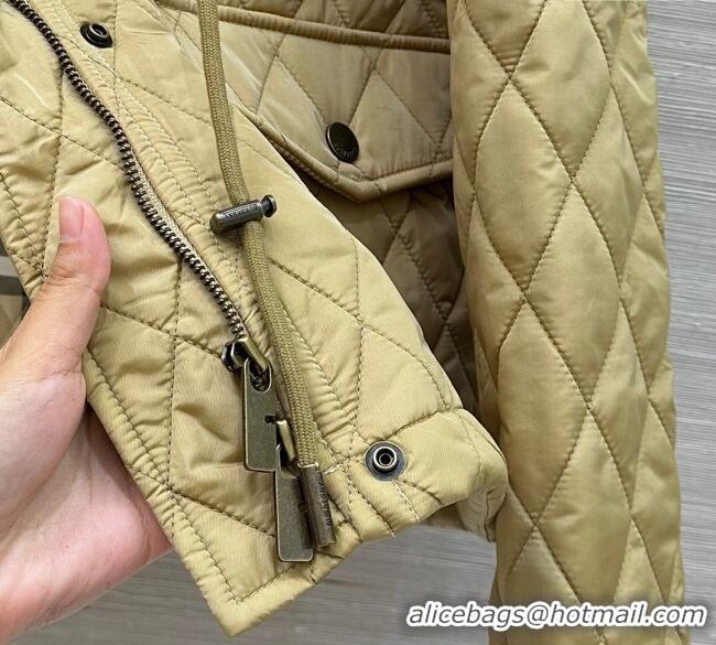 Buy Classic Burgundy Quilted and Padded Cotton Jacket BR091901 Khaki 2025