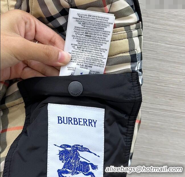 Luxury Classic Burgundy Quilted and Padded Cotton Jacket BR091901 Black 2025