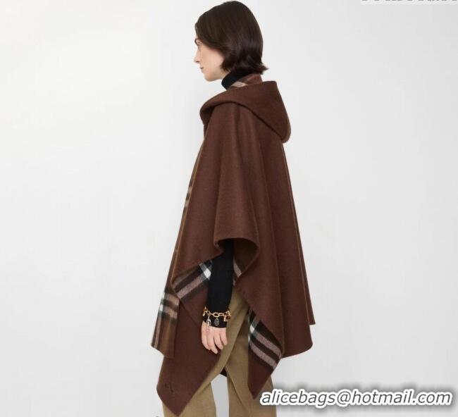 Market Sells Burberry Cashmere Reversible Cape 90x122cm 1015 Black 2025