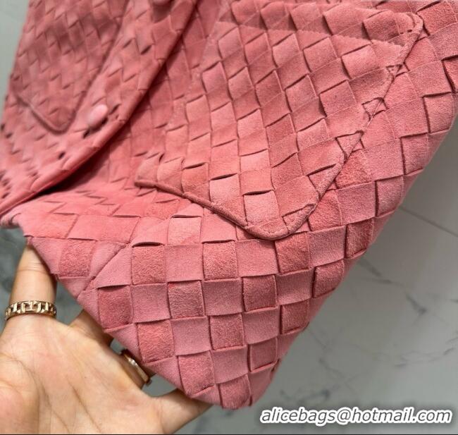Luxury Cheap Bottega Veneta Suede Leather Vest BV082216 Pink 2025