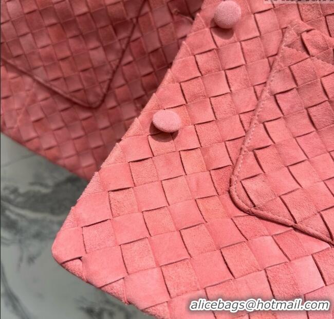 Luxury Cheap Bottega Veneta Suede Leather Vest BV082216 Pink 2025