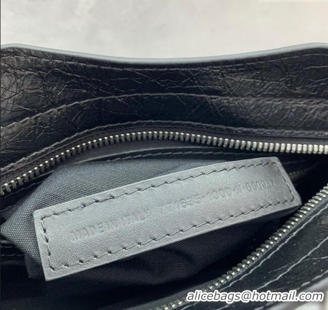 Market Sells Balenciaga Le City Mini Bag in Black Arena Storico lambskin B9006 brass hardware 2025