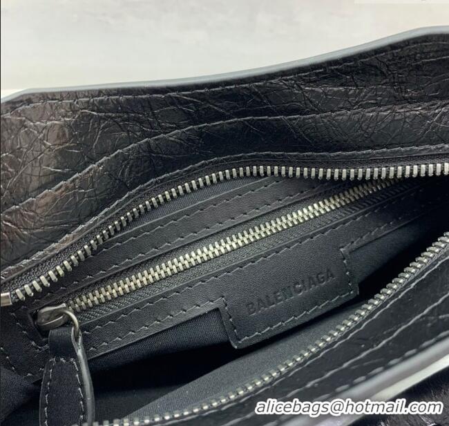 Market Sells Balenciaga Le City Mini Bag in Black Arena Storico lambskin B9006 brass hardware 2025