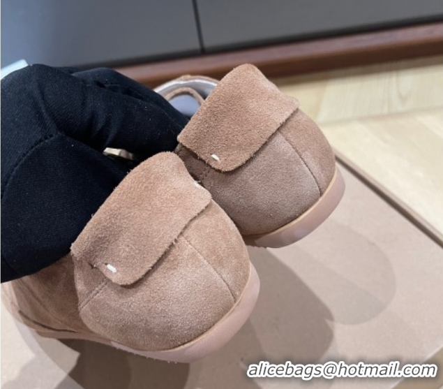 Stylish The Row Suede Sneakers Taupe Brown 0711035