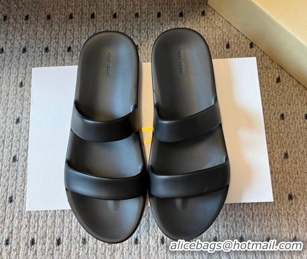 Sumptuous The Row Foam Sandal in Rubber Black 0711038