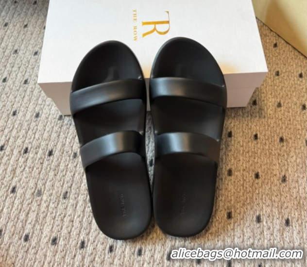 Sumptuous The Row Foam Sandal in Rubber Black 0711038