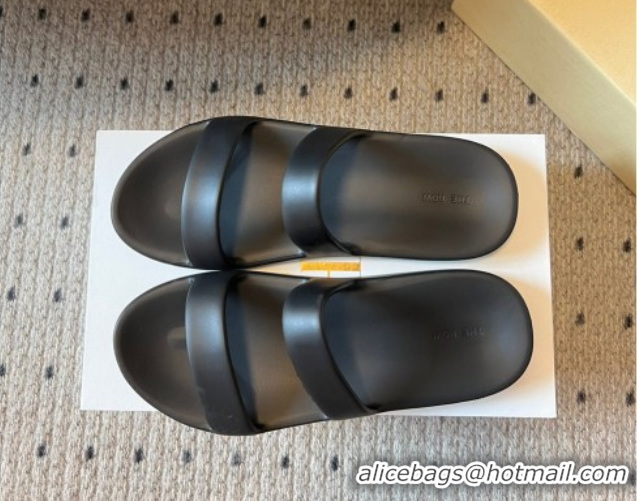Sumptuous The Row Foam Sandal in Rubber Black 0711038