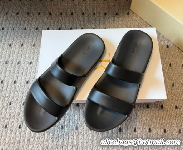 Sumptuous The Row Foam Sandal in Rubber Black 0711038