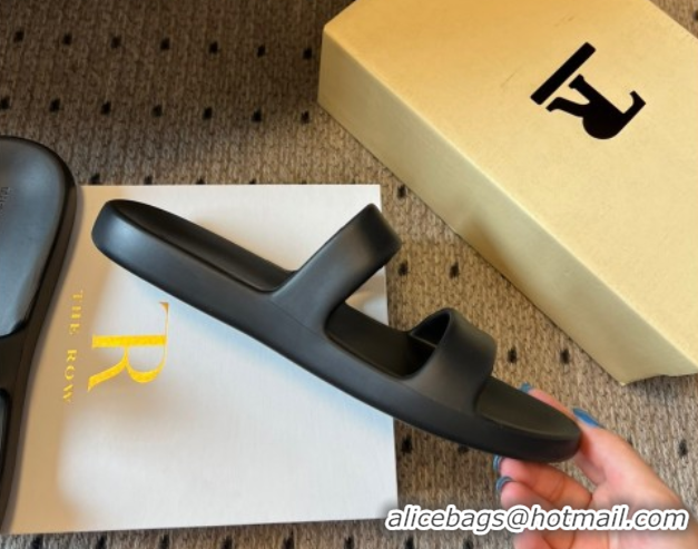 Sumptuous The Row Foam Sandal in Rubber Black 0711038