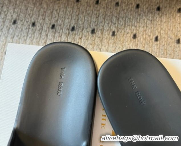 Sumptuous The Row Foam Sandal in Rubber Black 0711038