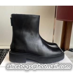 Cheap Price The Row Nobilis Fast Platform Ankle Boots 5cm in Leather Black 1028064