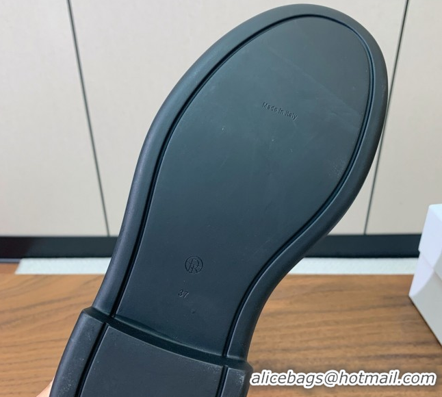 Purchase The Row Leather Zipped Platform Ankle Boots 5cm 1028074 Black 2025