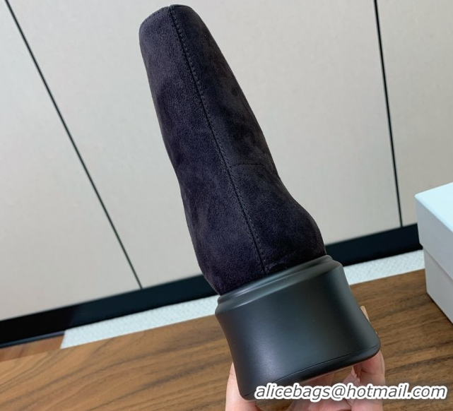 Most Popular The Row Suede Zipped Platform Ankle Boots 5cm Brown 1028077