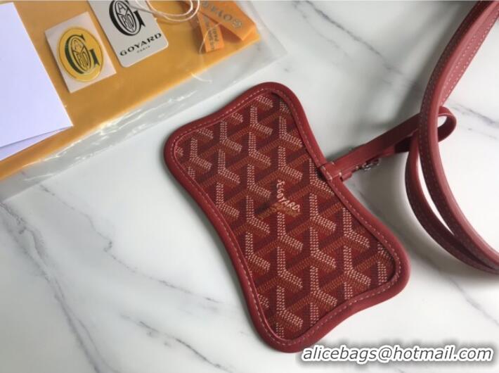 Cheap Wholesale Goyard Chien Gris Dog Bag G1735 Red 2025