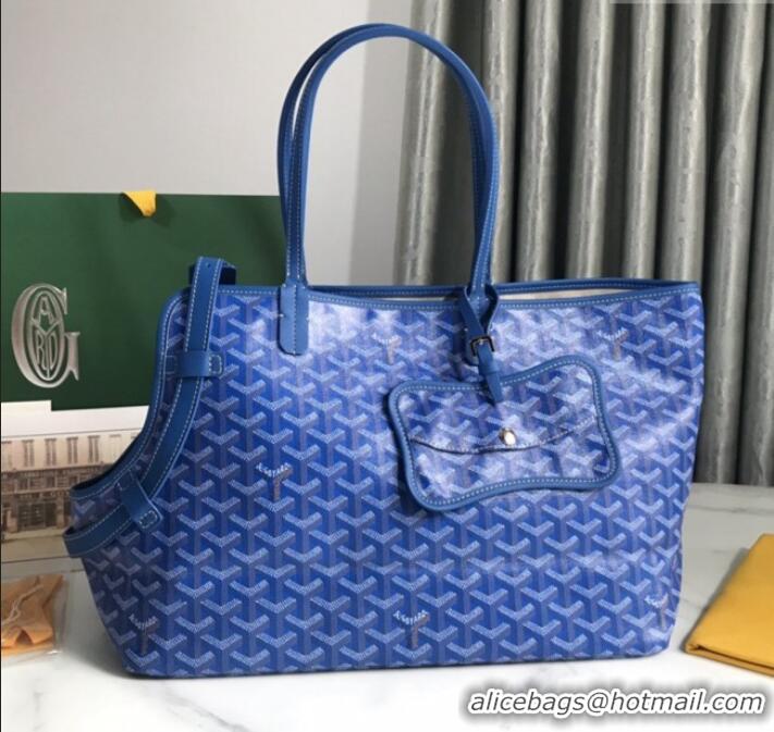 Buy New Cheap Goyard Chien Gris Dog Bag G1735 Blue 2025