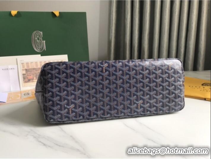 Luxury Cheap Goyard Chien Gris Dog Bag G1735 Deep Blue 2025