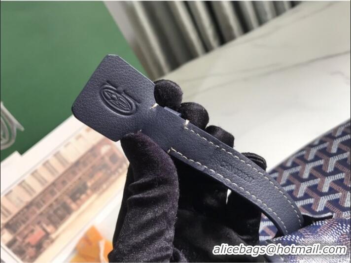 Luxury Cheap Goyard Chien Gris Dog Bag G1735 Deep Blue 2025