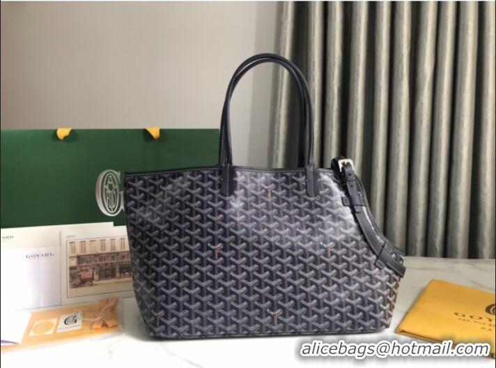 Luxury Cheap Goyard Chien Gris Dog Bag G1735 Deep Blue 2025