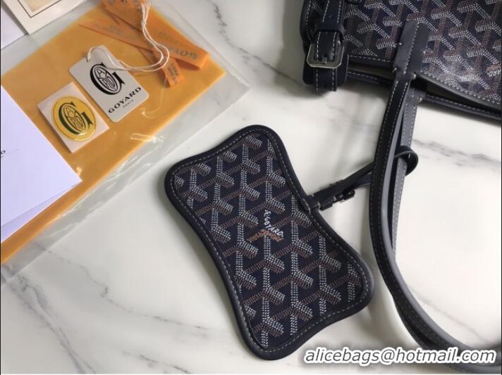 Luxury Cheap Goyard Chien Gris Dog Bag G1735 Deep Blue 2025