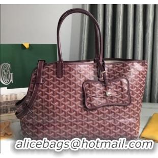 Best Product Goyard Chien Gris Dog Bag G1735 Burgundy 2025