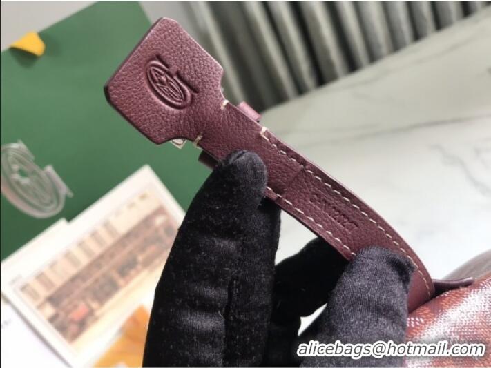 Best Product Goyard Chien Gris Dog Bag G1735 Burgundy 2025