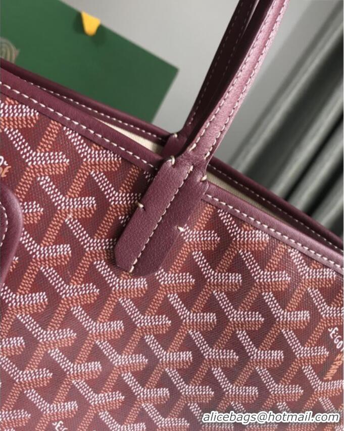 Best Product Goyard Chien Gris Dog Bag G1735 Burgundy 2025