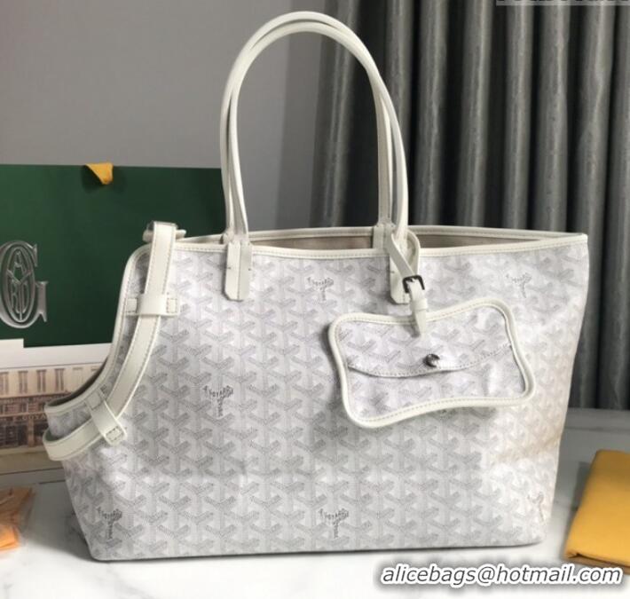 Classic Inexpensive Goyard Chien Gris Dog Bag G1735 White 2025