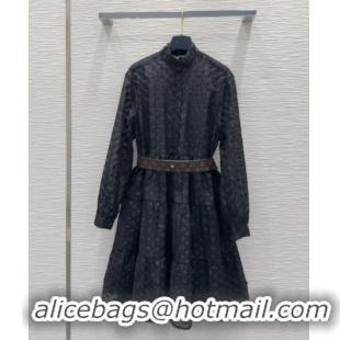 Original Cheap Louis Vuitton Monogram Dress 0904 Black 2025