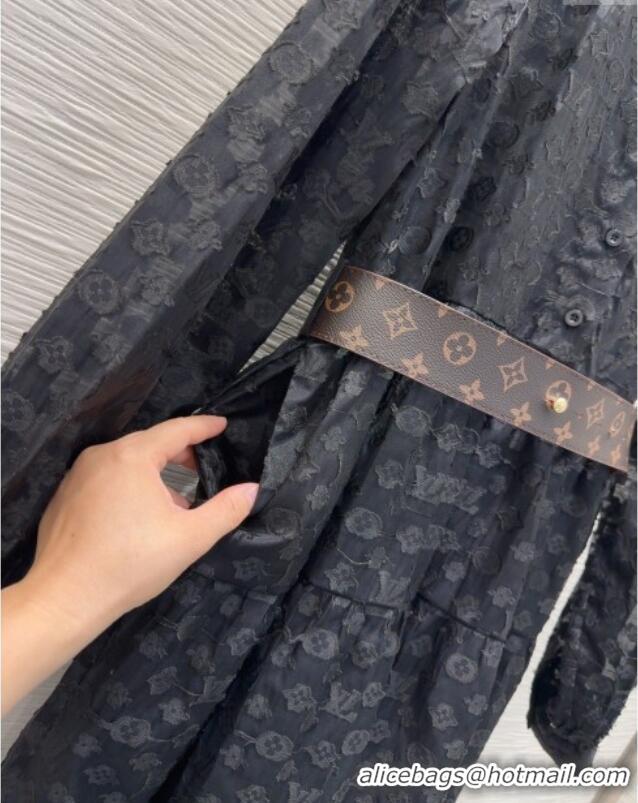 Original Cheap Louis Vuitton Monogram Dress 0904 Black 2025