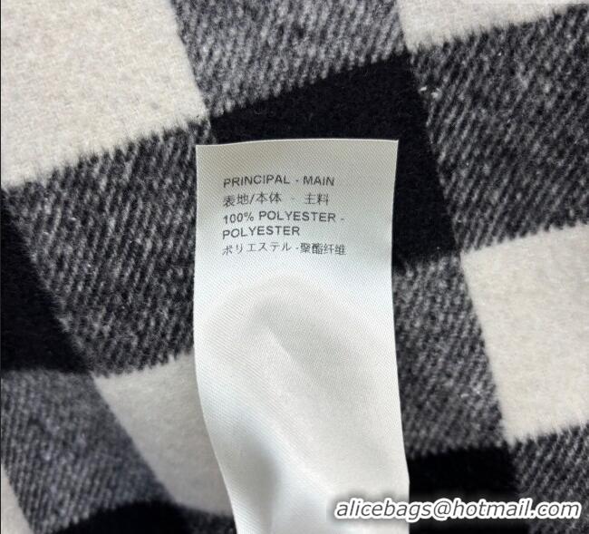 Buy Classic Louis Vuitton Plaid Vest and Mini Skirt Set 0904 Black/White 2025