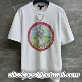 ​Spot Bulk Louis Vuitton LV Grace Codddington Cotton T-Shirt 0919 White 2025