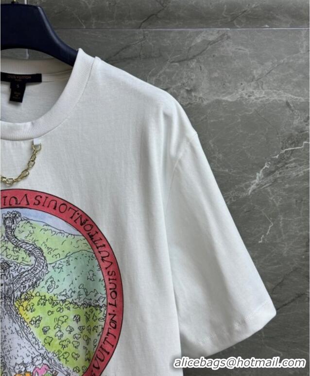 ​Spot Bulk Louis Vuitton LV Grace Codddington Cotton T-Shirt 0919 White 2025