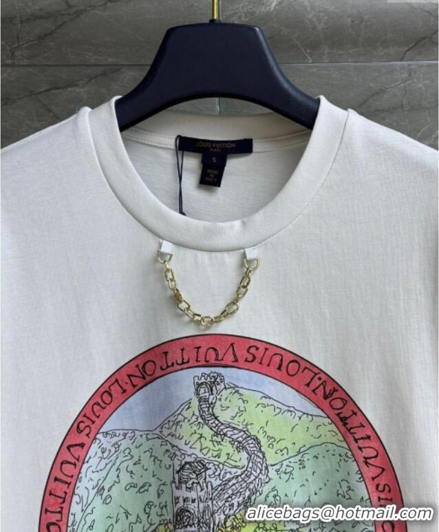 ​Spot Bulk Louis Vuitton LV Grace Codddington Cotton T-Shirt 0919 White 2025