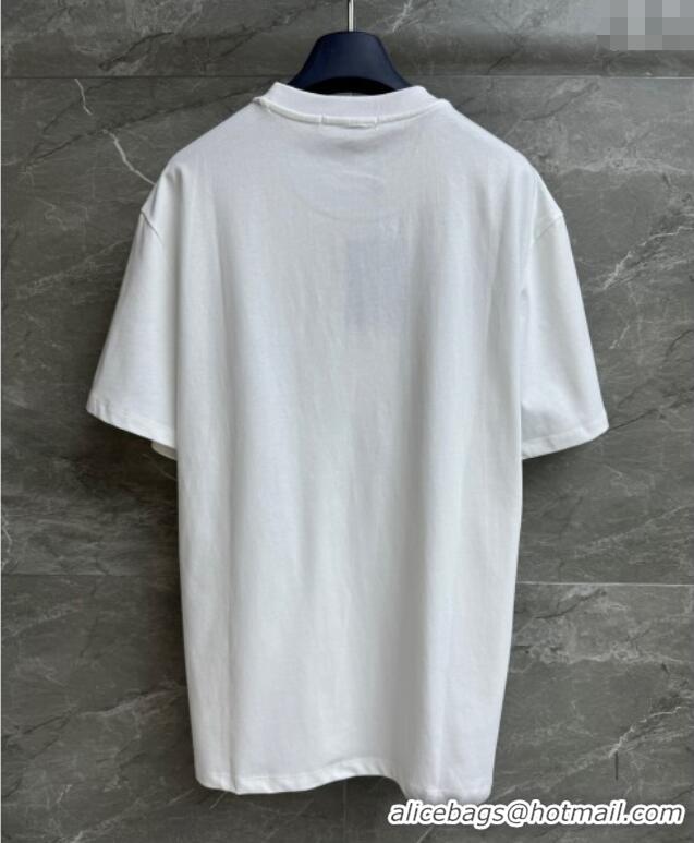 Grade Quality Louis Vuitton LV Grace Codddington Cotton T-Shirt 0919 White 2025