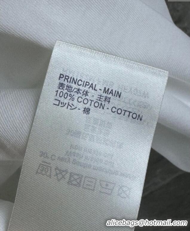 Grade Quality Louis Vuitton LV Grace Codddington Cotton T-Shirt 0919 White 2025