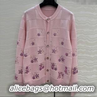 Best Price Louis Vuitton LV x Nigo Cardigan with Strass LV101401 Pink 2025