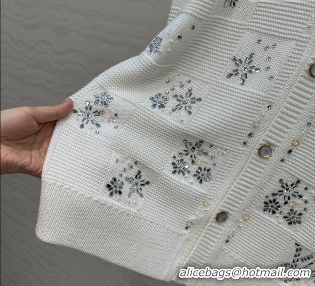 Market Sells Louis Vuitton LV x Nigo Cardigan with Strass LV101401 White 2025