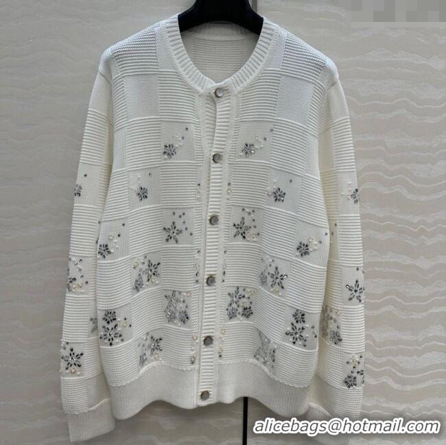 Market Sells Louis Vuitton LV x Nigo Cardigan with Strass LV101401 White 2025